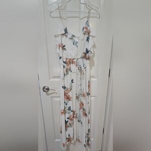 Chris & Carol White Floral Dress